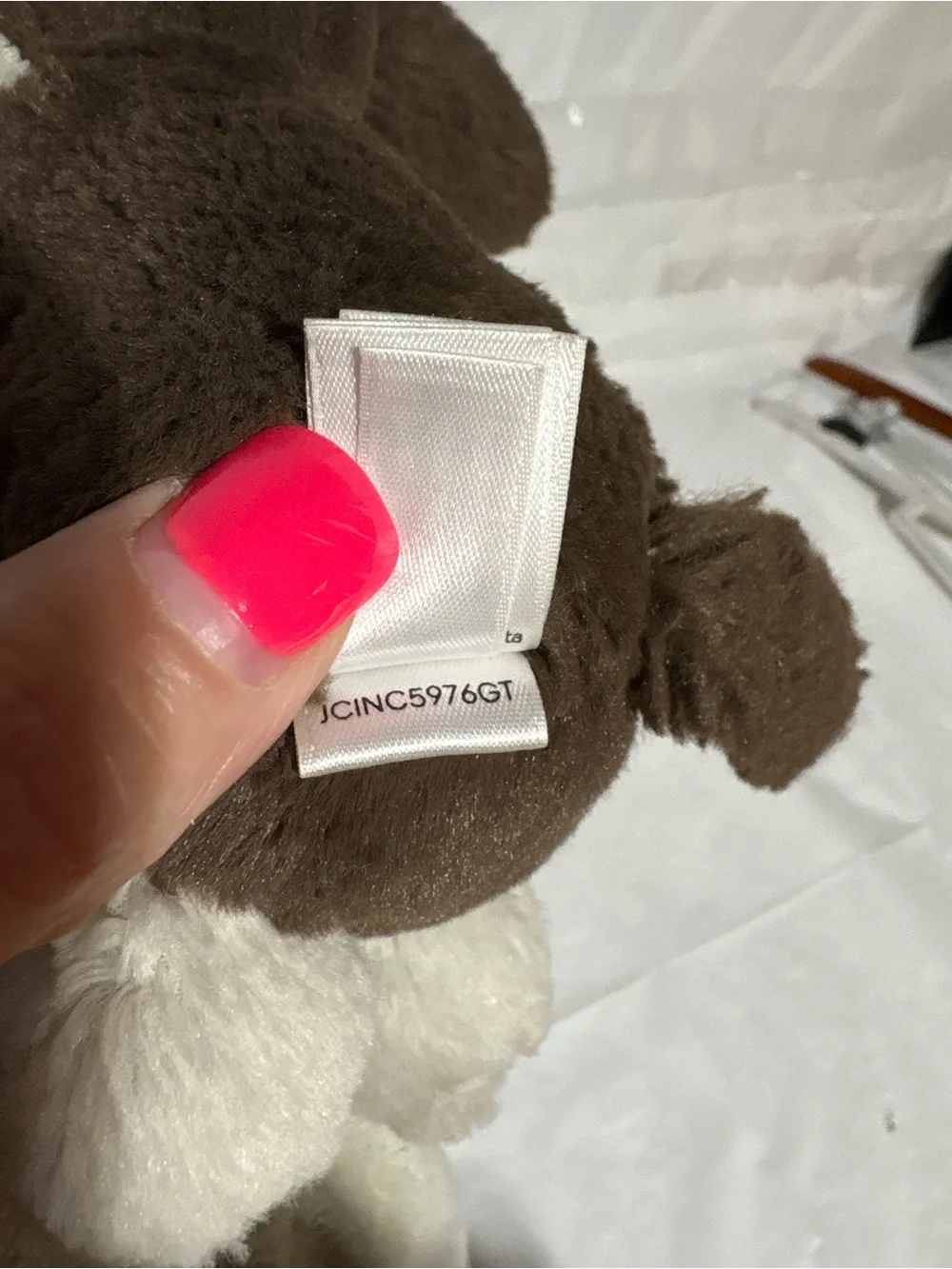 Jellycat Puppy bashful fudge puppy soother Comfort Blanket